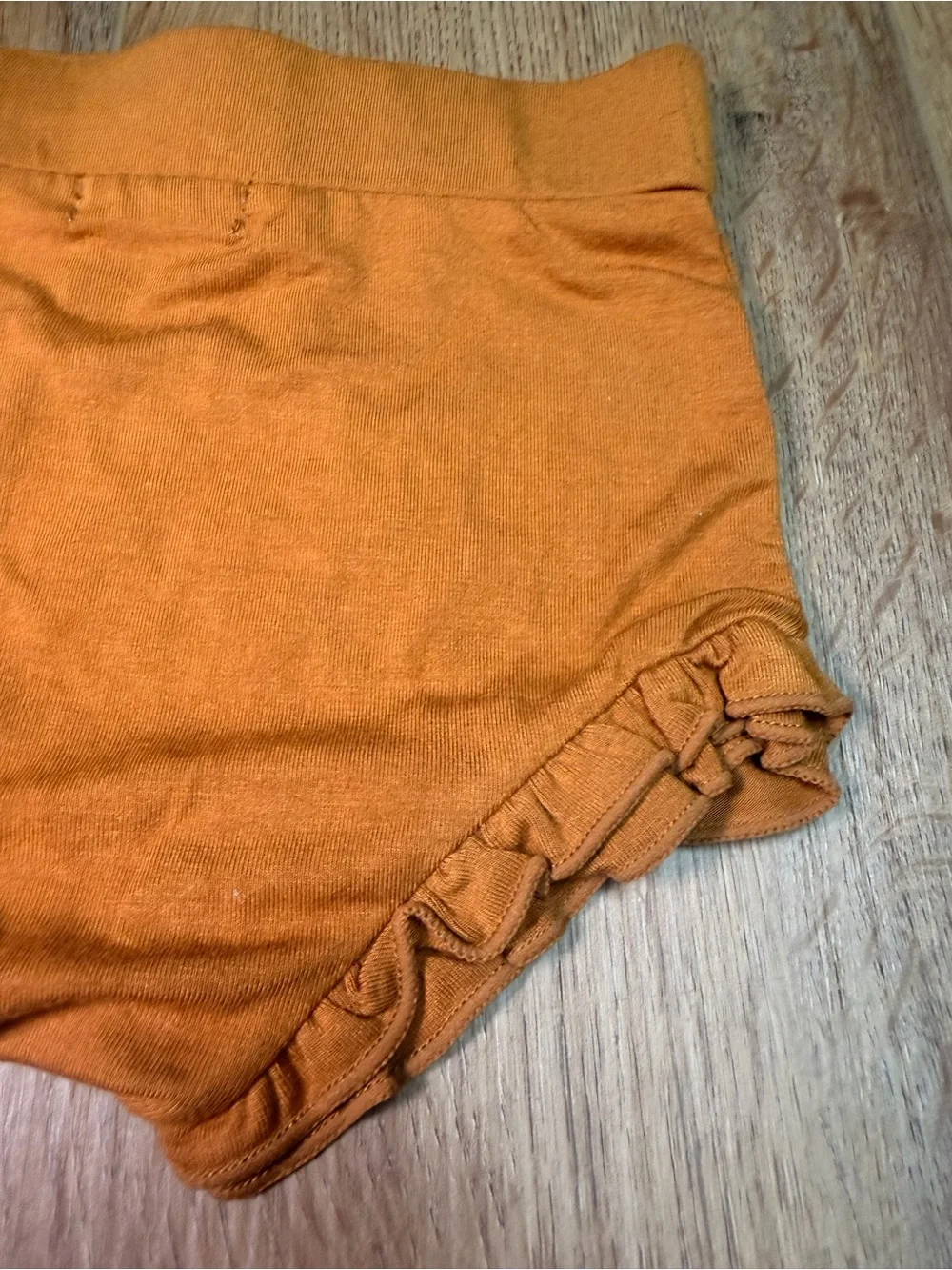 Angel Dear Ruffle Baby Bummies Bloomers Camel Brown Bamboo 12-18M NWT Boutique